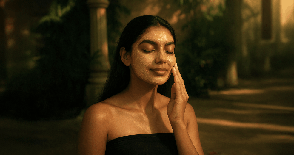 Saffron, Walnut, Sandalwood & Turmeric Face Mask  