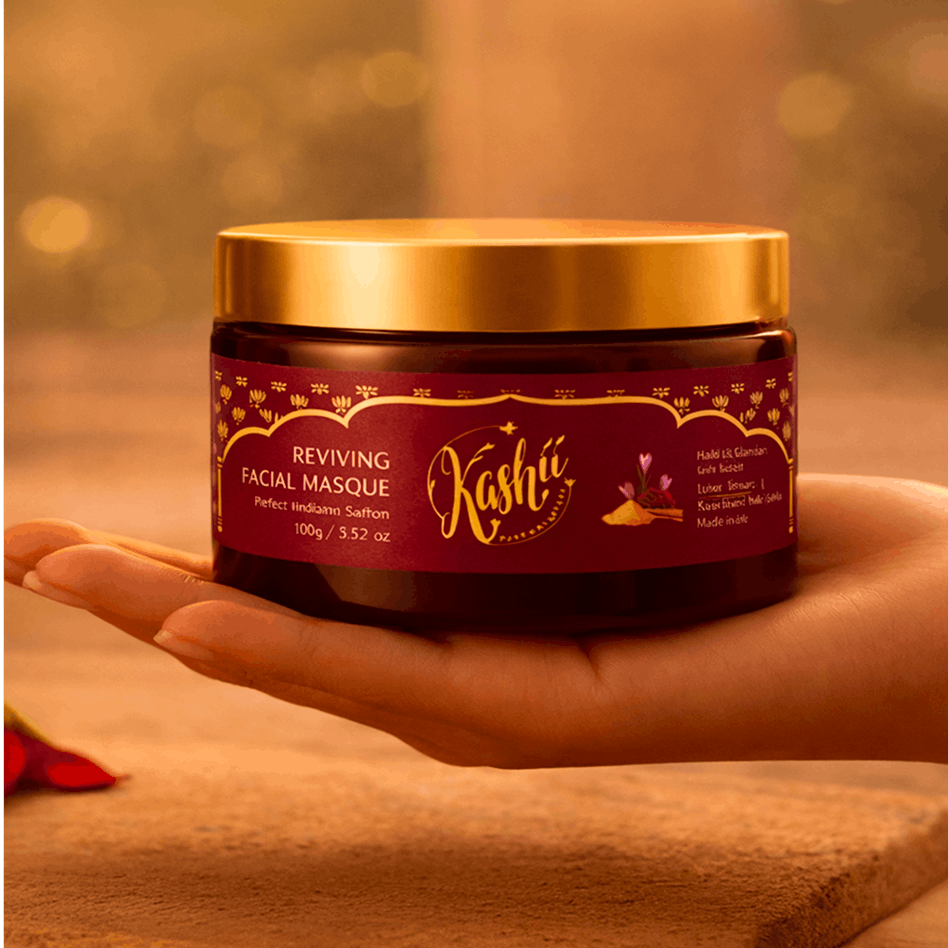 Saffron, Walnut, Sandalwood & Turmeric Face Mask  